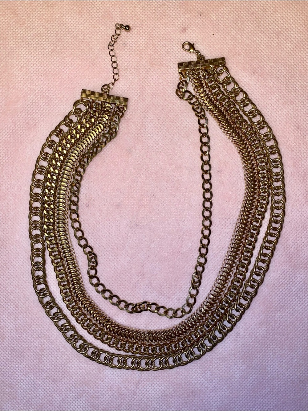 Gold Multi-Chain Statement Necklace - Women Jewelry